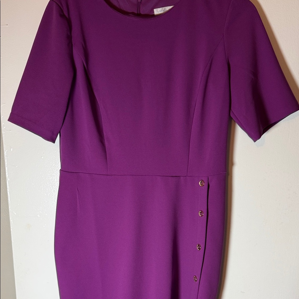 London Times Purple Midi Dress